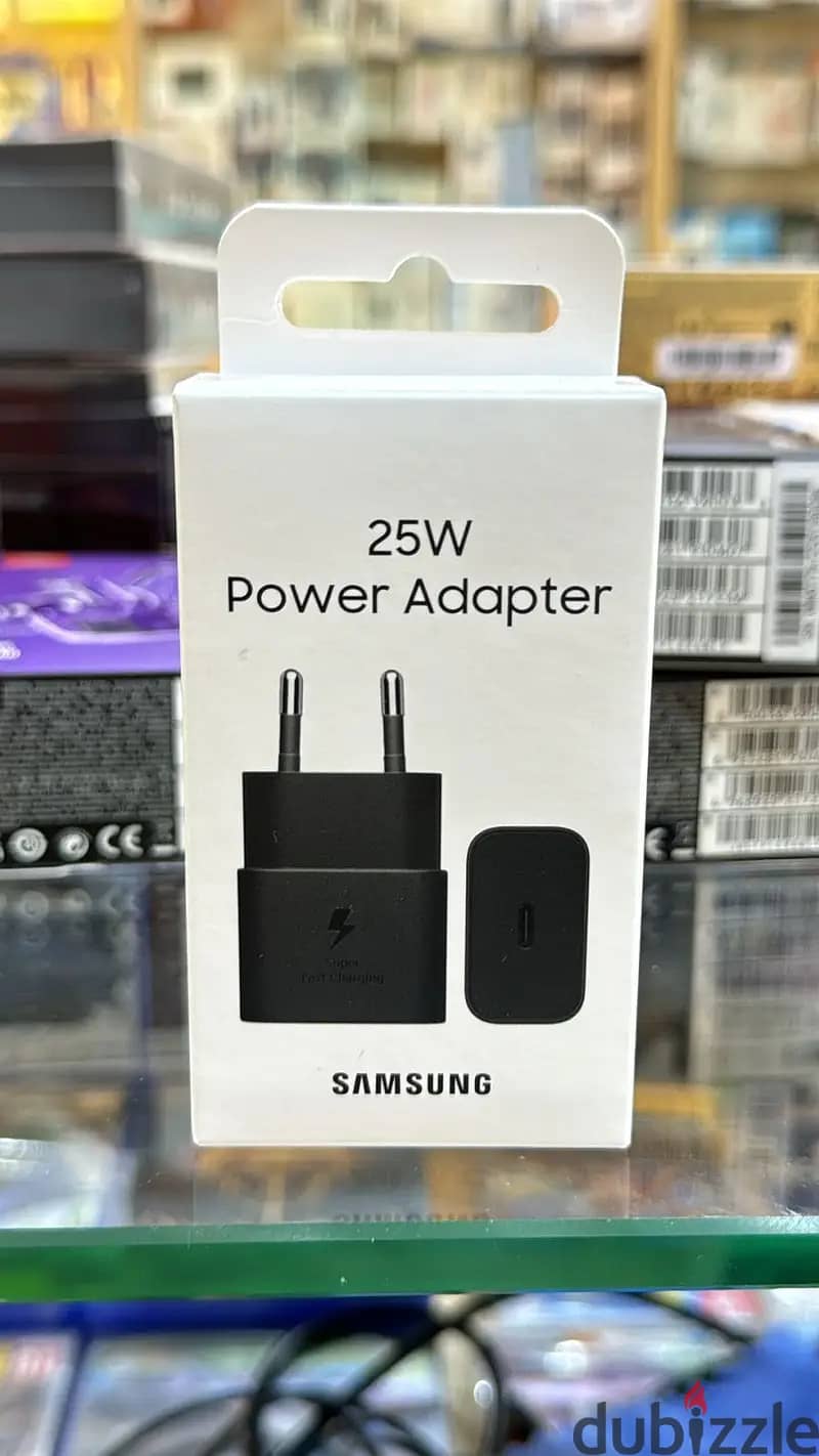 Samsung 25w pd adapter usb-c 2 pin black great & original price 0