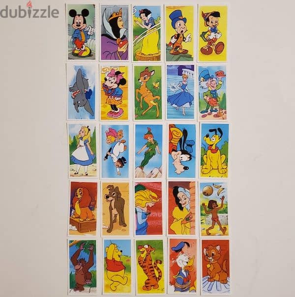 Vintage 1989 UK Disney Brooke Bond complete 25 Trading card 3