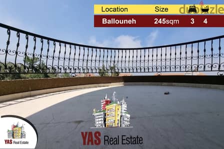 Ballouneh 245m2 | New | Prime Location | Panoramic View |