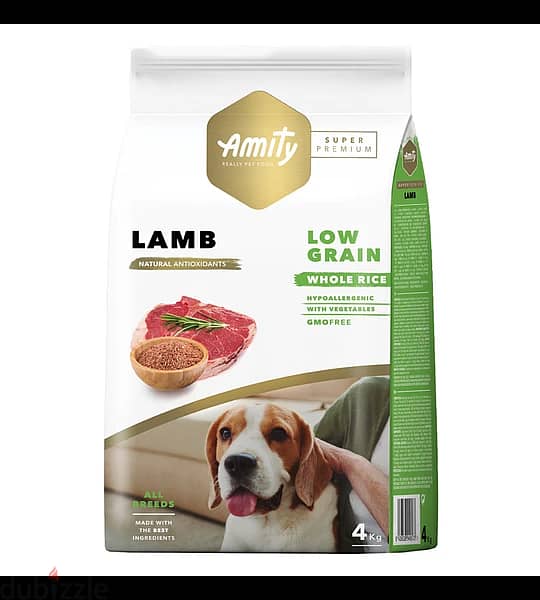 Amity Super Premium Adult Dog Dry Food - Lamb 4 kg 0