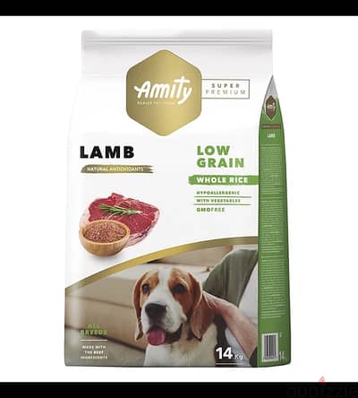 Amity Super Premium Adult Dog Dry Food - Lamb 14 kg