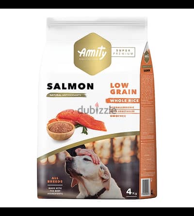 Amity Super Premium Adult Dog Dry Food - Salmon 4 kg