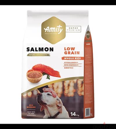 Amity Super Premium Adult Dog Dry Food - Salmon 14 kg