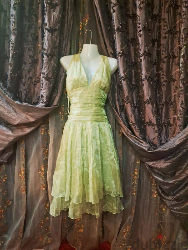 green fairy dress فستان اخصر للبيع 0