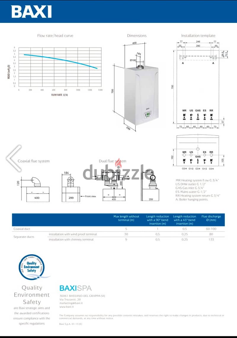 Baxi main 5 combi boiler 3