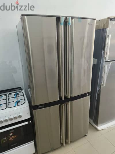 Refrigerator Sharp 30ft 4Doors براد شارب ٤ أبواب ستانلس