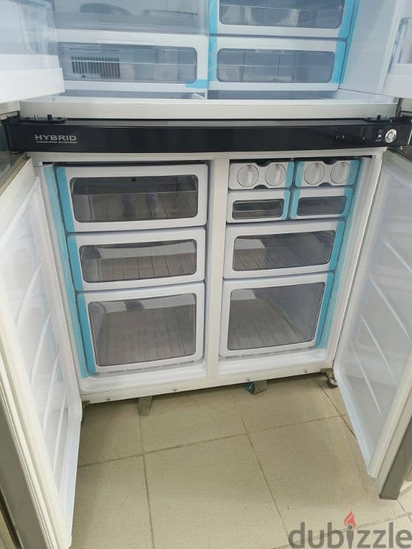 Refrigerator Sharp 30ft 4Doors براد شارب ٤ أبواب ستانلس 2