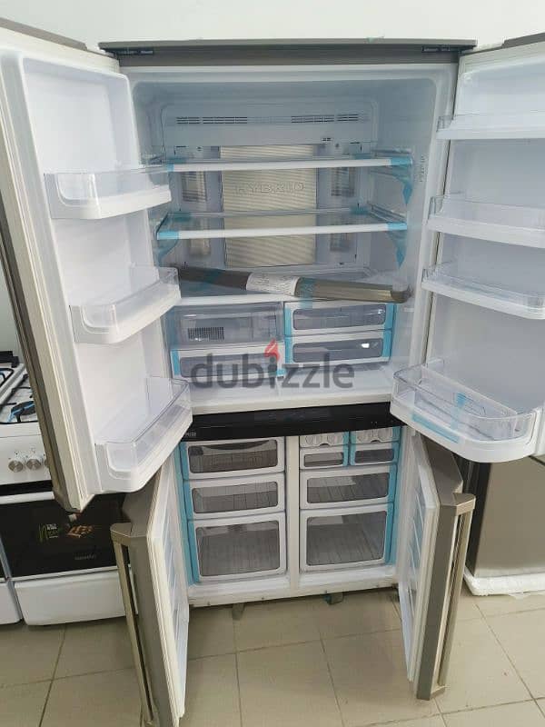 Refrigerator Sharp 30ft 4Doors براد شارب ٤ أبواب ستانلس 5