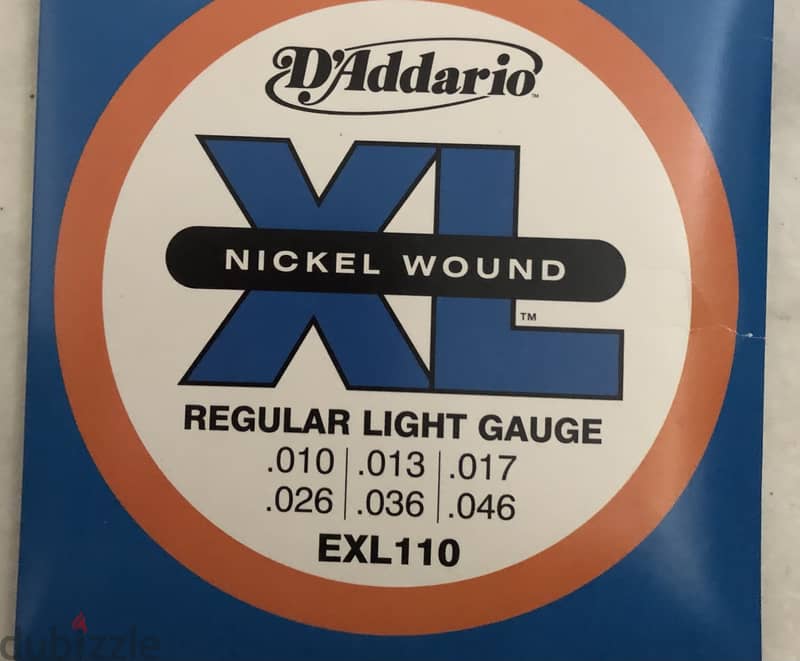 D'Addario Electric Guitar strings . 010-. 046 0