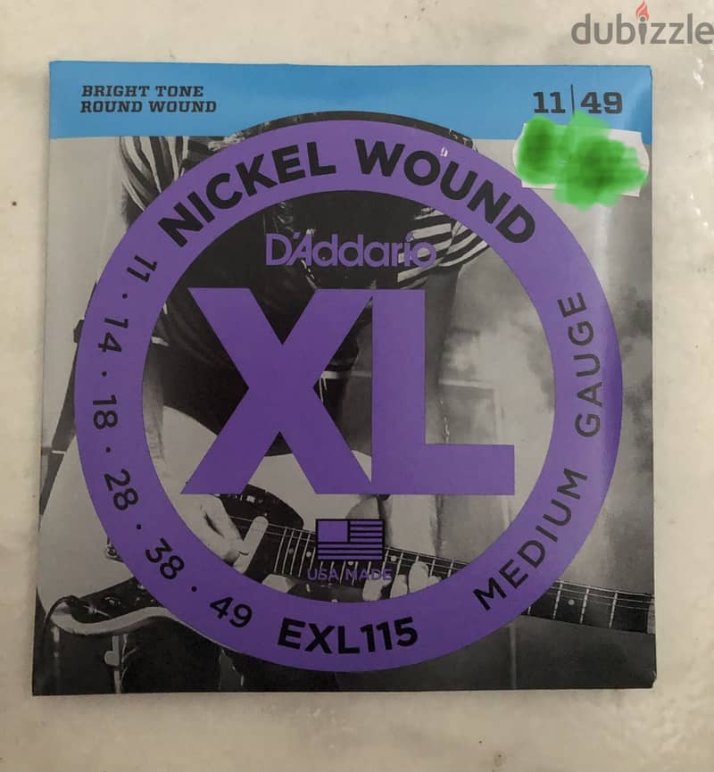 D'Addario EXL115 Nickel Wound . 011-. 049 0