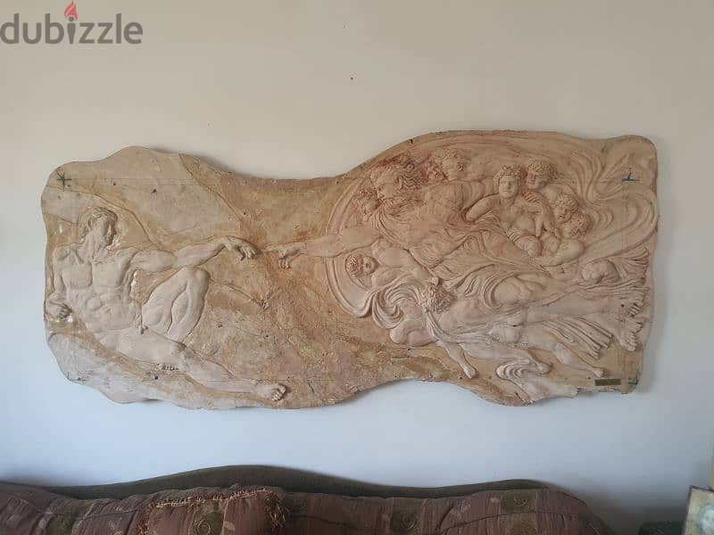 the creation bas relief sculpture 2m x 1m  for wall decoration 0