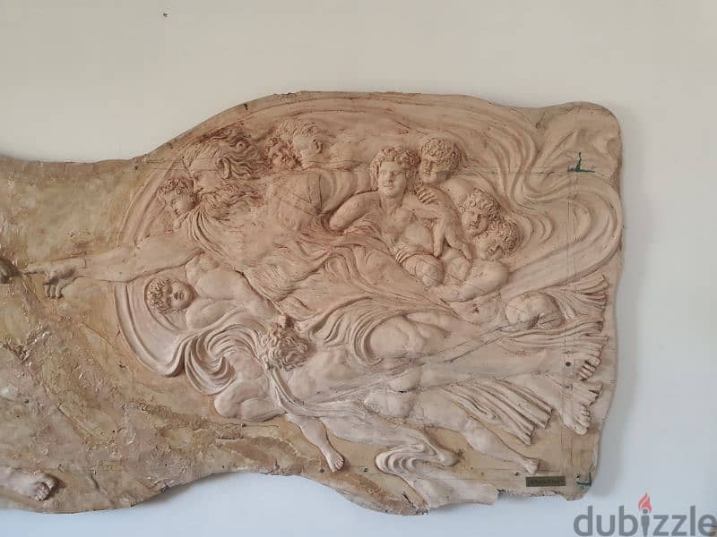 the creation bas relief sculpture 2m x 1m  for wall decoration 1