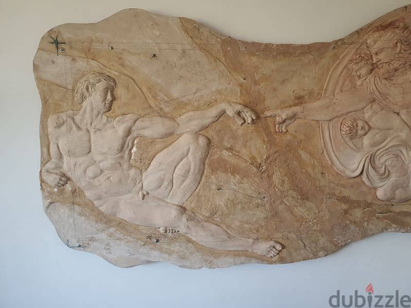 the creation bas relief sculpture 2m x 1m  for wall decoration 2