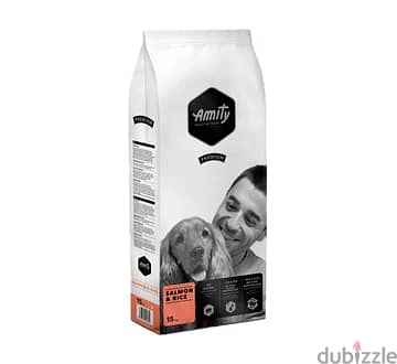 Amity Premium Adult Dog Dry Food - Salmon & Rice - 15 kg