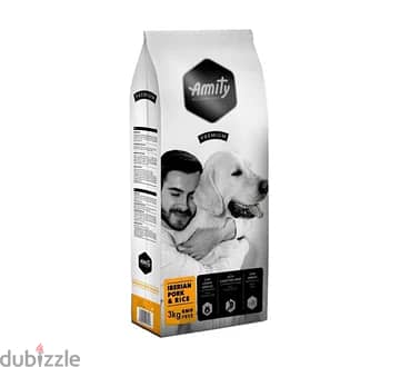 Amity Premium Adult Dog Dry Food - Pork & Rice - 15 kg