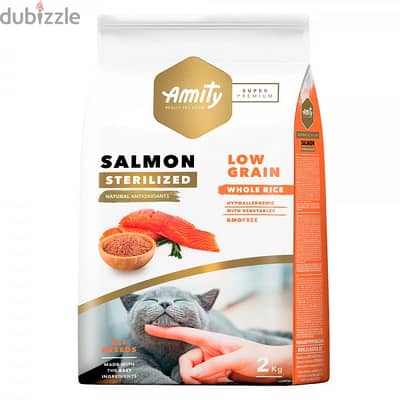 Amity Super Premium Sterilized Adult Cat Dry Food - Salmon - 7 kg