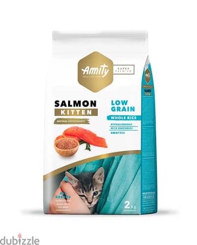 Amity Super Premium Kitten Dry Food - Salmon - 2 kg