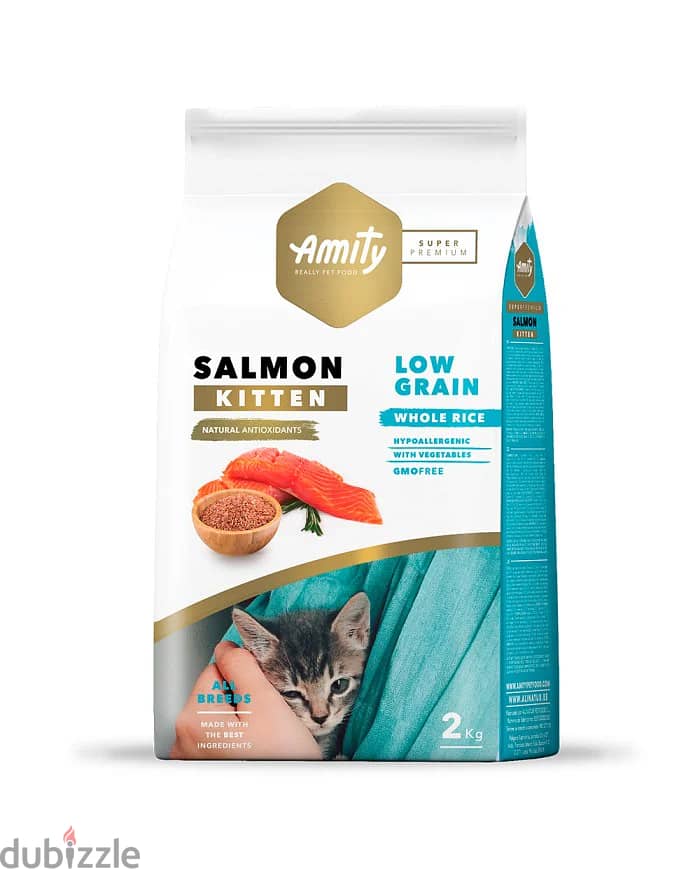 Amity Super Premium Kitten Dry Food - Salmon - 2 kg 0