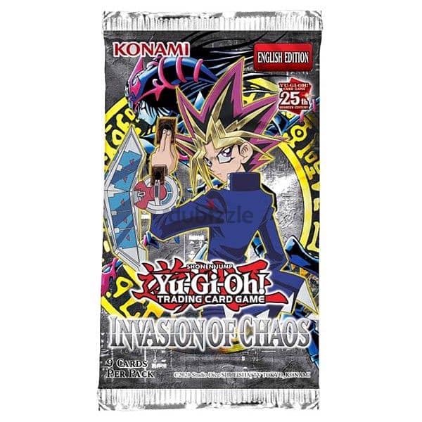 Original yugioh invasion of chaos booster pack 0