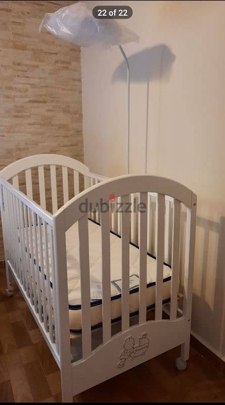 used kids bed with mattress 0