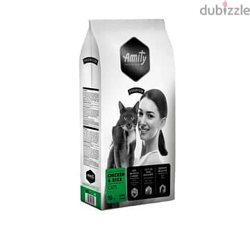 Amity Premium Adult Cat Dry Food - Chicken & Rice - 1.5 kg 0