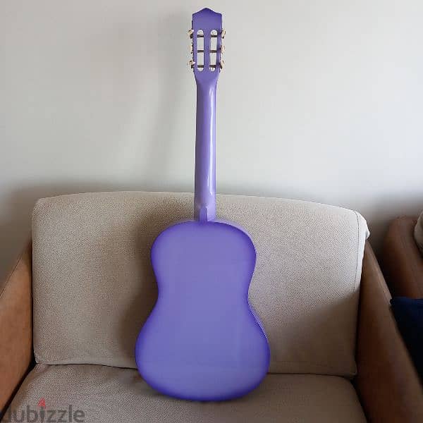 Classic Guitar  - Mauve color  - size 3/4 with Stand in wood 3