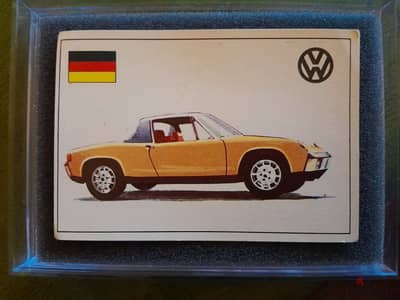 Rare 60'S TOP SELLERS LTD. panini volkswagen Porsche 914 trading card