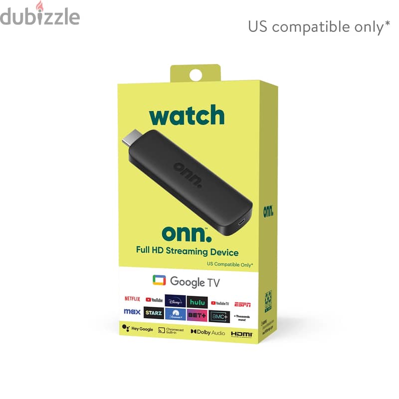 Onn Google Chromecast TV Full HD Streaming Device 7