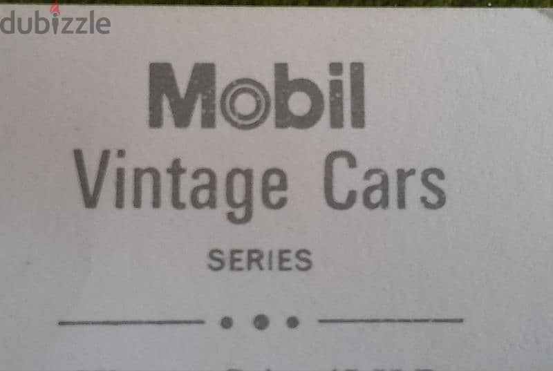 Vintage 1966 Mobil oil company cars trading cards variant 1