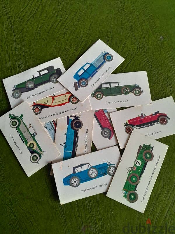 Vintage 1966 Mobil oil company cars trading cards variant 2