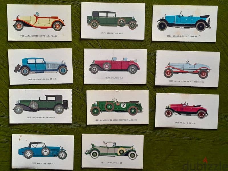 Vintage 1966 Mobil oil company cars trading cards variant 3