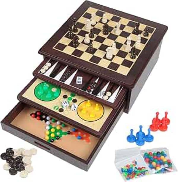 Playtive wooden game collection 10- in -1 board game 2