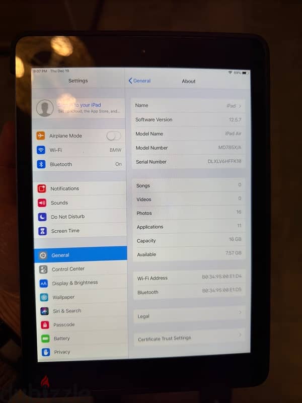 ipad air 1 16gb 2