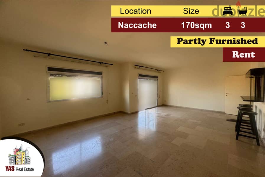 Naccache 170m2 | Rent | Partly Furnished |Well Maintained|Open View|CL 0