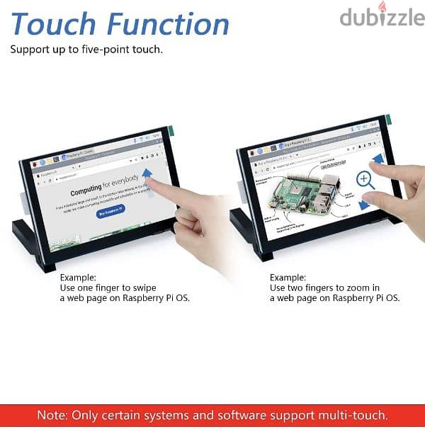 FREENOVE 5 Inch Touchscreen for Raspberry Pi 5 4 B 3 B+ A+, 800x480 1