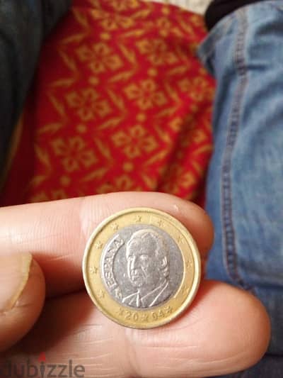 1 euro 2004 king juan. c