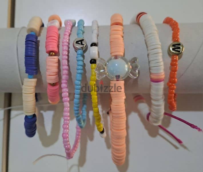 Bracelets for sale (18), handmade , prices 2$ each 1