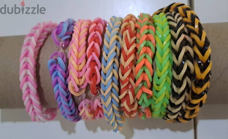 Bracelets for sale (18), handmade , prices 2$ each 4