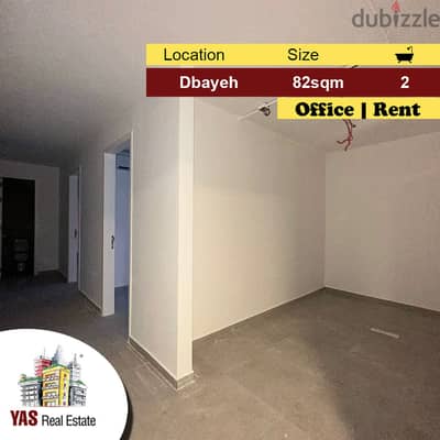 Dbayeh 81m2 | Rent | Office | Prime Location | Perfect Investment |MJ