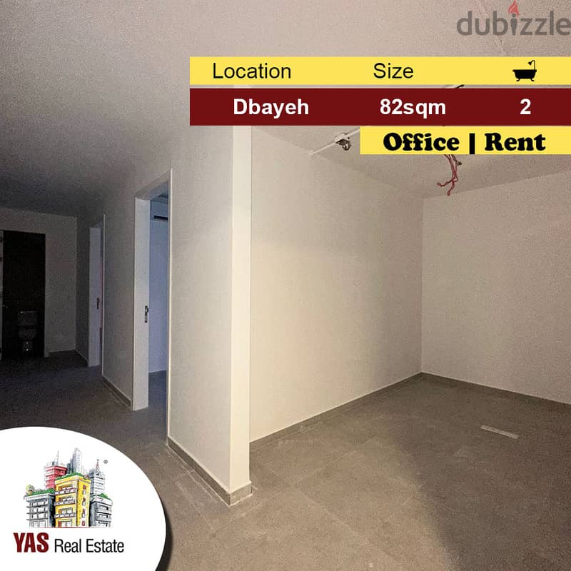 Dbayeh 81m2 | Rent | Office | Prime Location | Perfect Investment |MJ 0