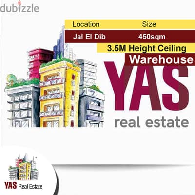 Jal El Dib 450m2 | Warehouse | Truck Access | Ideal Investment | MJ |