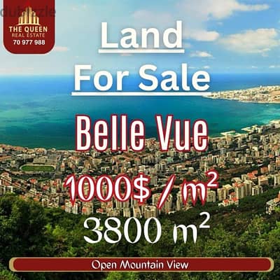 land for sale Mansourieh Belle vue أرض للبيع منصورية بال ڤو مطلة بحر