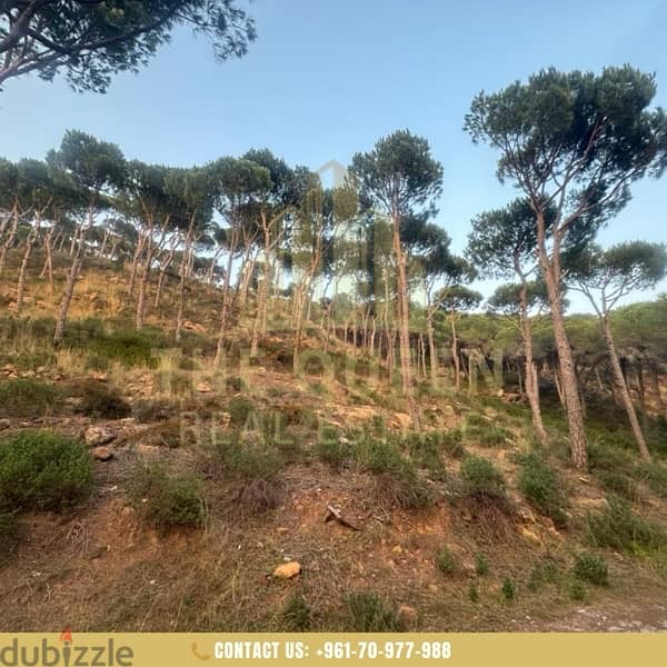 land for sale broumana Oppen view أرض للبيع في برومانا منظر رائع 1