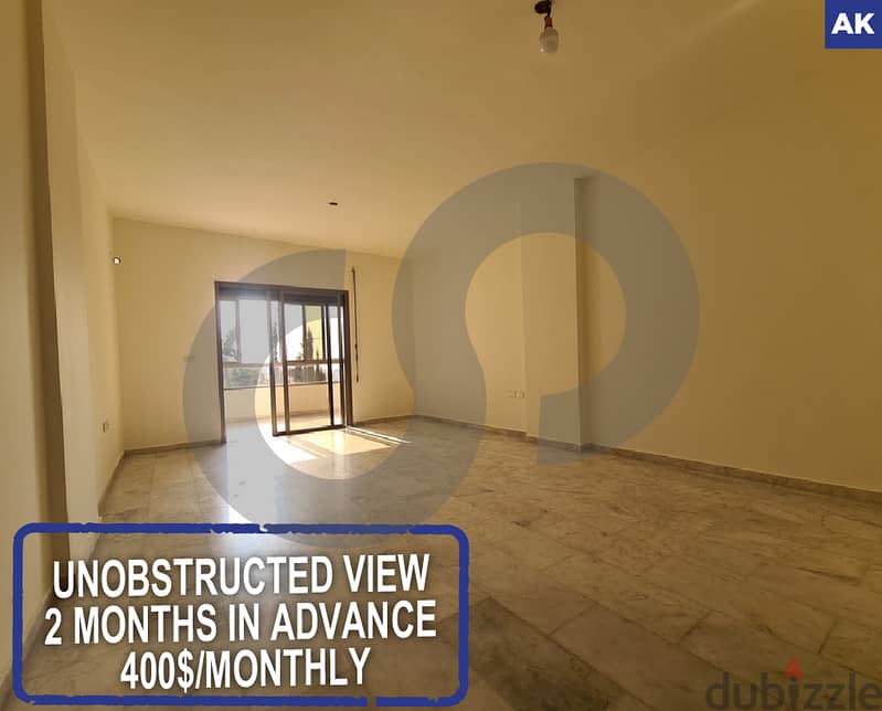 unobstructed view-2 months in advance - BCHAMOUN/بشامون  REF#AK116447 0