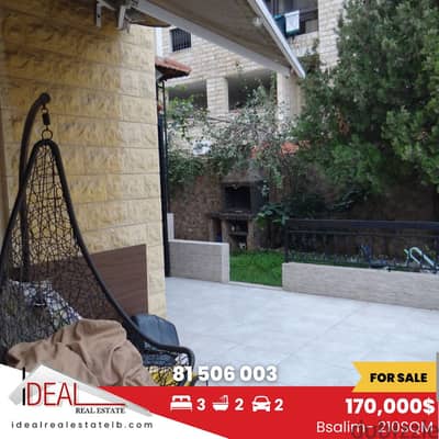 210 sqm Furnished Apartment for Sale in Bsalim​ REF#RN14001