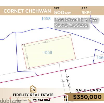 Land for sale in Cornet chehwan RKF4 أرض للبيع  في قرنة شهوان