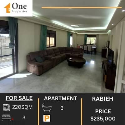 FURNISHED APARTMENT FOR SALE IN RABYEH