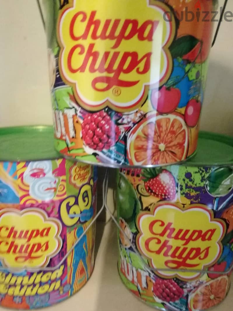 Chupa chups lollipops vintage tin containers 2