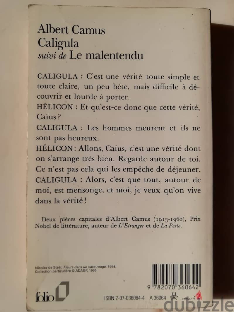 Caligula suivi de le malentendu par Albert Camus 2