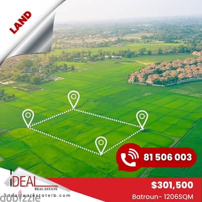 1206 SQM Land for sale in smar jbeil - batroun REF#JCF3251